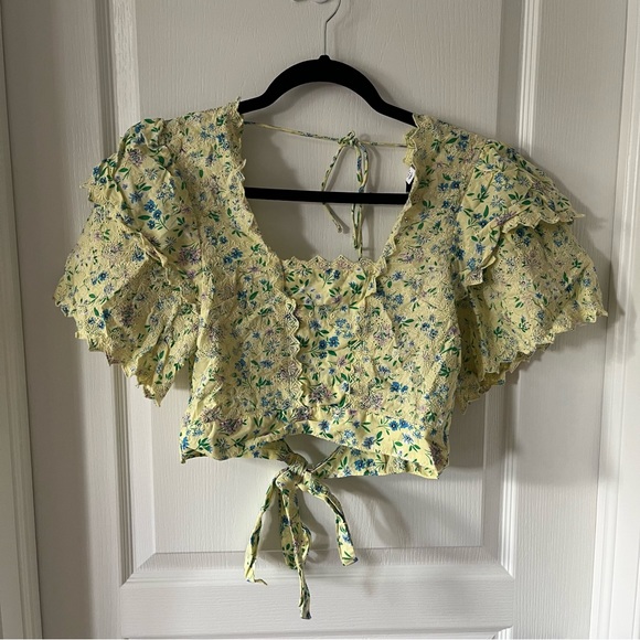 Topshop Open Back Blouse 6 - Picture 1 of 2